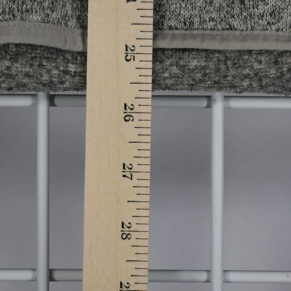 Eddie Bauer Cardigan Sweater Jacket Women Large Fleece Lined 1/4 Snap Pockets - Picture 10 of 11